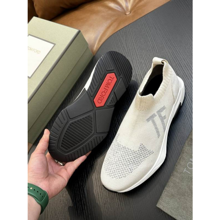 Tom Ford Mesh Lave Sneakers I Hvit