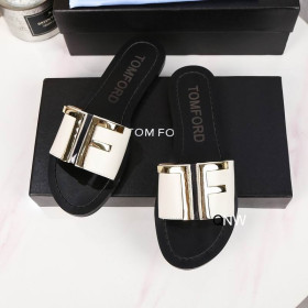 Tom Ford Skinn TF-Logoen Flatskjerm Skyv I Hvit