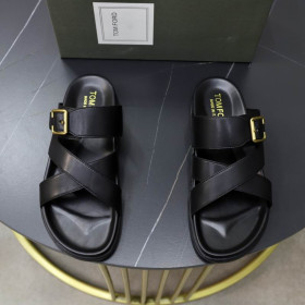 Tom Ford Menns Skinn Sofa I Sort
