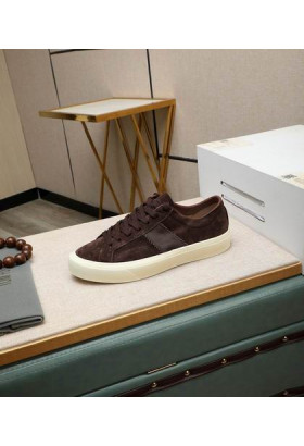 Tom Ford Semsket Cambridge Joggesko I Mørk Brun 002