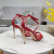 Tom Ford 11cm Nappa Ida Sandal I Rødt