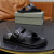 Tom Ford Menns Skinn Flip-Flops I Svart