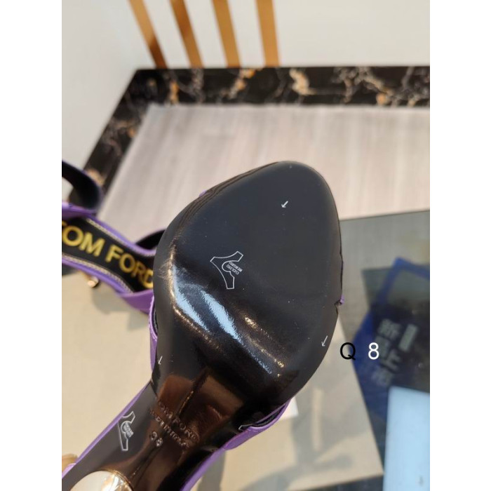 Klapki Tom Ford na metalowej szpilce Jasny fiolet