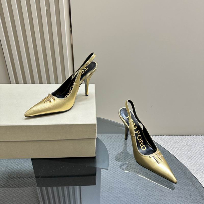 Skórzana Стропка Tom Ford Angelina długości 10 cm Żółty