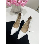 Pompon Angelina z Krokodylej Skóry z Wytłoczonym Tom Ford 10 cm, Biały