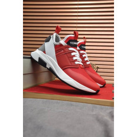 Trampki Tom Ford Jago Z nylonowej siatki Koloru Czerwonego