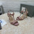 Sandały Angelina Z Błyszczącej Skóry Ze Srebrnym Metalowym Łańcuchem Tom Ford 10,5 cm Kolor Fioletowy