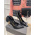 Czółenka Z Ostrym Czubkiem Tom Ford Zamykaną Zamkiem z Krokodylej skóry na Kostce w Kolorze Czarnym