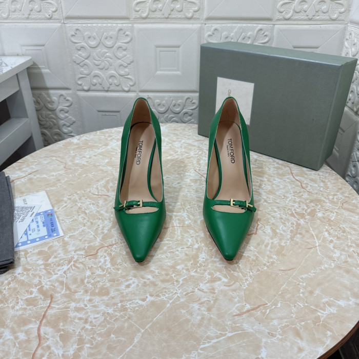 Tom Ford 10.5 cm de Piele a Subliniat Toe Tocuri inalte În Verde