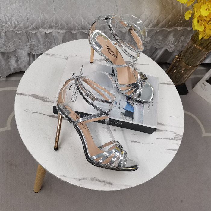 Tom Ford 11cm din Piele de Brevet Ida Sandale Din Argint