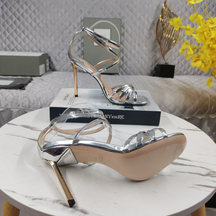Tom Ford 11cm din Piele de Brevet Ida Sandale Din Argint