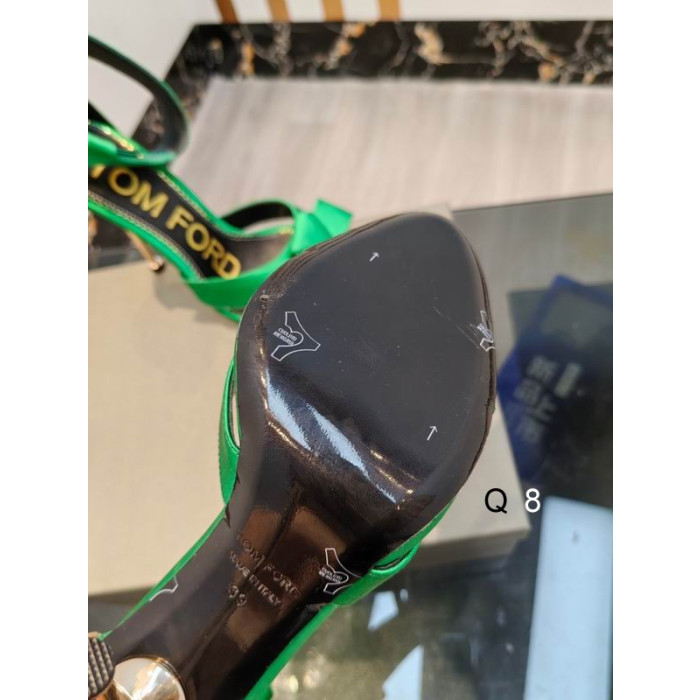 Tom Ford Metal Sandale Stiletto Verzi