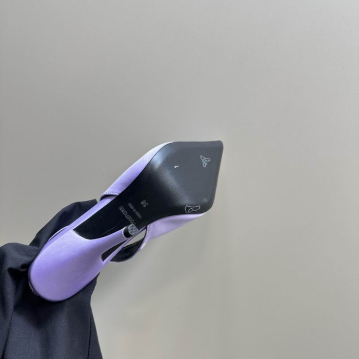 Tom Ford 10cm Piele Angelina Slingback În Lumina Violet