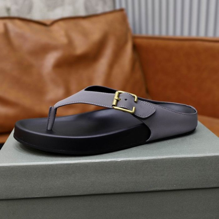 Tom Ford Barbati din Piele Fabulos de Palmier Papuci În Gri