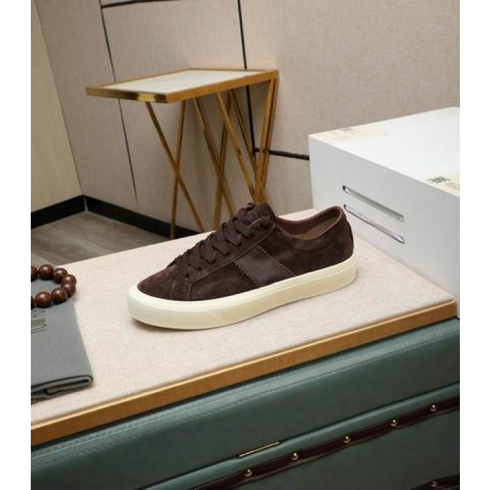 Tom Ford Piele De Căprioară Cambridge Adidași În Întuneric Maro 002