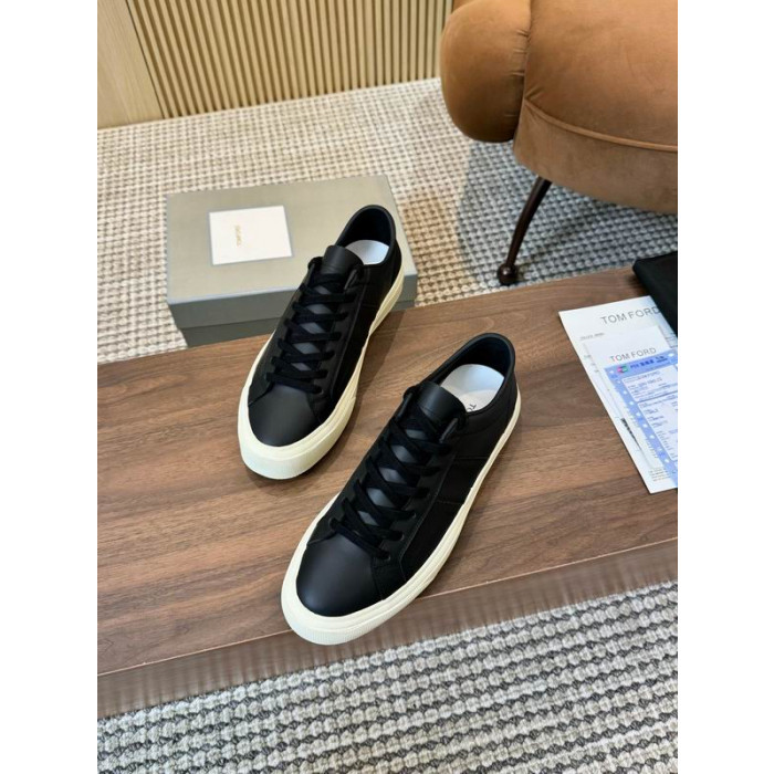 Tom Ford Piele Cambridge Adidași În Negru 015