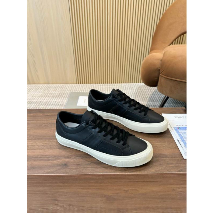 Tom Ford Piele Cambridge Adidași În Negru 015