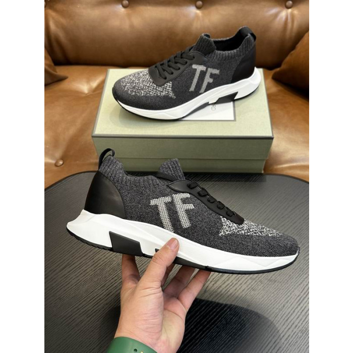 Tom Ford Plasă De Dantela-Up Low Adidasi Gri