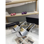 Tom Ford 4.5 cm Crocodil TF Logo-ul Slide Din Argint