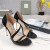 Tom Ford 10.5 cm Șarpe-Efect de Piele cu Toc Înalt Sandale În Negru
