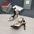 Tom Ford 10.5 cm Buckled Metalic-Sandale cu Toc În Nud