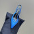 Tom Ford 10cm Piele Angelina Slingback În Albastru Strălucitor