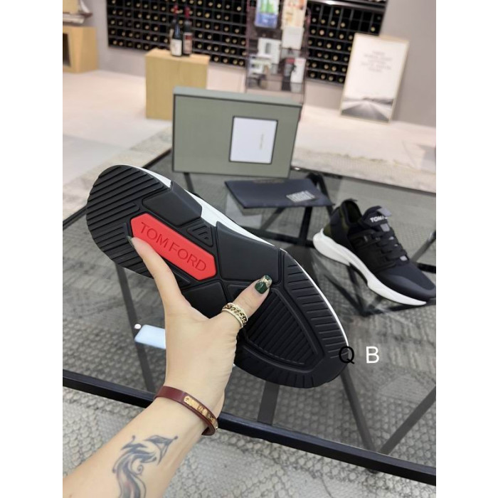 Tom Ford Nylon Mesh Jago Low-Top-Sneaker V Black07