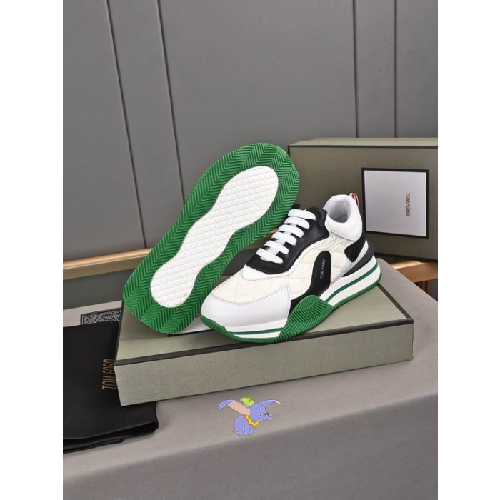 Tom Ford Kožené Low-Top-Sneaker V Bielom