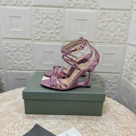 Tom Ford 10.5 cm Hada Tlače Strappy Vysokým Podpätkom Sandál V Ružovej