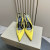 Tom Ford 10 cm Kožené Angelina Slingback V Žiarivo Žltej