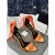 Tom Ford 10 cm Hodvábny Satén Pracky Duté Popruh Sandál V Orange