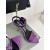 톰 포드 10cm 벨벳 크리스탈 비대칭 샌들에 Purple05