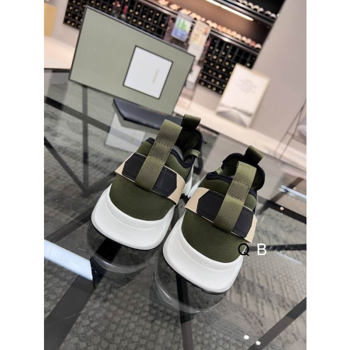 Tenisice Tom Ford Jago s niskim gornjim dijelom od Najlona mreže u Army Zelenoj boji 08