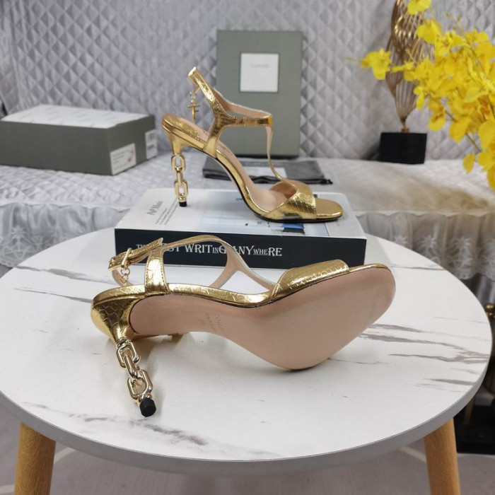 Metalni Lanac Tom Ford od zmijske dužina 10,5 cm, Sandale Angelina Od Zlata