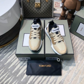 Tenisice Tom Ford Jago s niskim gornjim dijelom od najlona mreže Kaki 06