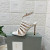 Sandale Paradis Cage od Krokodilske kože s Reljefni Tom Ford 10,5 cm, Bijele Boje
