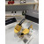 Žuti Tobogan sa Logom Tom Ford od Svile 4,5 cm s logotipom TF