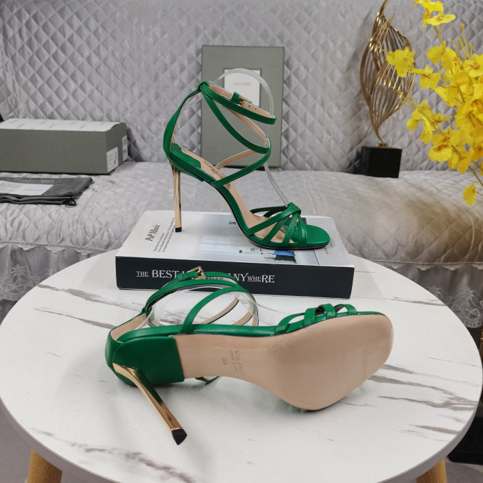 Tom Ford 11cm Nappa Ida Sandal I Grönt