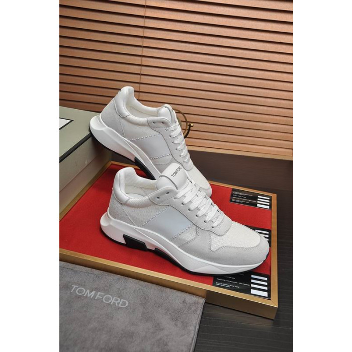 Tom Ford Sneakers Män Mocka Sneakers I Vitt