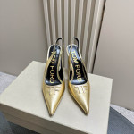 Tom Ford 10cm Läder Angelina Slingback I Gult