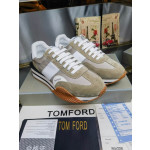 Tom Ford Mocka Tekniska Tyg James Sneaker I Brunt/Grönt 043