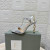 Tom Ford 10,5 cm Stämplad Snakeskin-Läder Metall Kedja Angelina Sandal I Silver