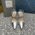 Tom Ford 10,5 cm Snakeskin Pumpar I Silver