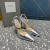 Tom Ford 10,5 cm Snakeskin Pumpar I Silver