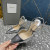 Tom Ford 10,5 cm Snakeskin Pumpar I Silver