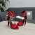 Tom Ford 10,5 cm Spände Metallic-Heel Sandaler I Rött