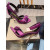 Tom Ford Metall Stiletto Sandaler I Lila