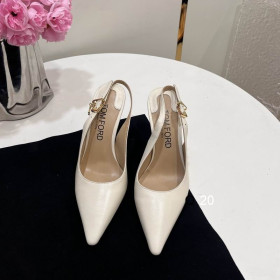 Beyaz Tom Ford 10cm Deri Whitney Slingback