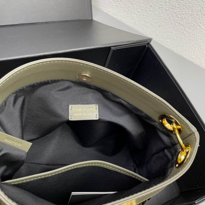 Tom Ford En Relieve Bolso En Verde