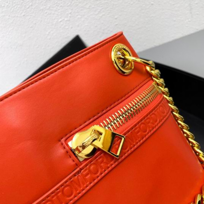 Tom Ford En Relieve Bolso En Rojo